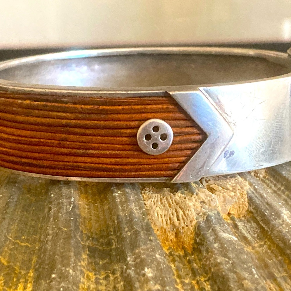 PUIG DORIA signed vintage Made in Spain bracelet cuff 925 Sterling Silver